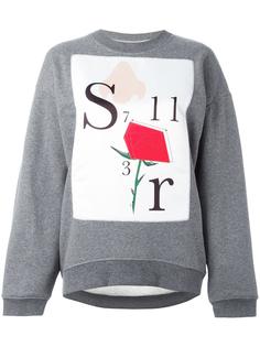 rose print sweatshirt Au Jour Le Jour