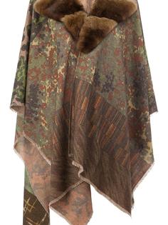 jacquard collar detail poncho Pierre-Louis Mascia