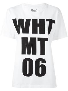logo print shortsleeved sweatshirt White Mountaineering