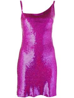 sequined asymmetric slip dress Ashish