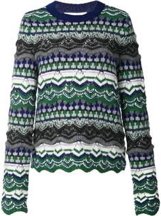 intarsia crew neck jumper Vanessa Bruno