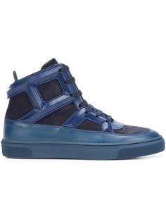 colour block hi-top sneakers Louis Leeman