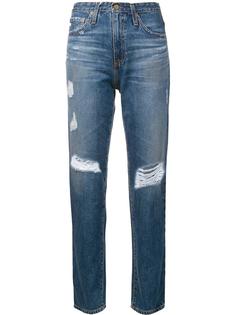 distressed straight leg trousers Ag Jeans