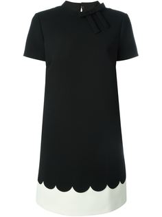 платье шифт с фестонами Red Valentino