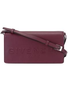 logo embossed crossbody satchel Givenchy
