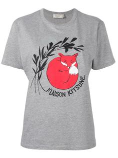 fox print T-shirt Maison Kitsuné