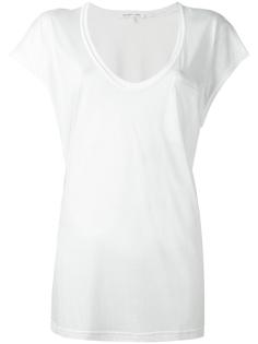 scoop neck T- shirt Helmut Lang