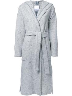 длинное пальто с поясом Cityshop