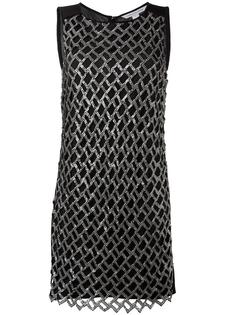 metallic detailing A-line dress Diane Von Furstenberg