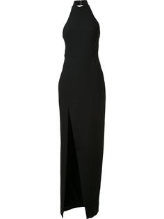 high slit halterneck dress Cinq A Sept