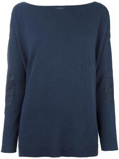 boat neck fine knit jumper Giada Benincasa