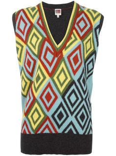 geometric intarsia knitted vest I'M Isola Marras
