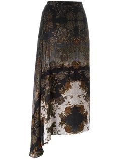 асимметричная юбка с узором пейсли Antonio Marras