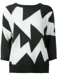 geometric intarsia jumper Leo &amp; Sage