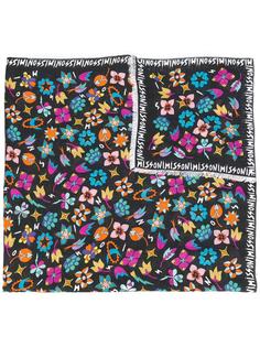 шарф с принтом 'Logo &amp; Flowers' Missoni