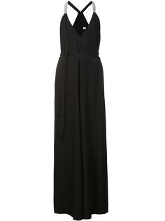 halterneck wide leg jumpsuit Halston Heritage