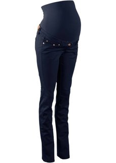 Для будущих мам: стройнящие брюки с прямыми брючинами (черный) Bonprix