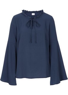 Блузка с широкими рукавами (кремовый) Bonprix