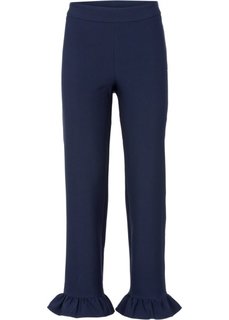 Брюки с воланами (черный) Bonprix