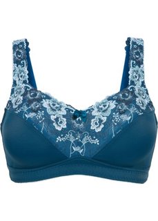 Бюстгальтер без косточек, чашка F (серо-синий) Bonprix