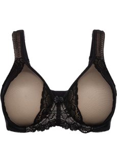 Бюстгальтер-минимайзер, чашка D (черный/телесный) Bonprix