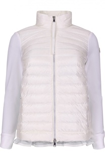 Утепленная куртка с оборкой Moncler