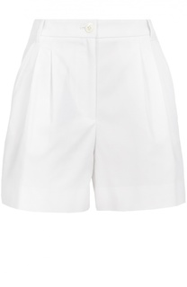 Мини-шорты с завышенной талией и защипами Dolce &amp; Gabbana