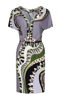 Платье джерси с поясом Emilio Pucci