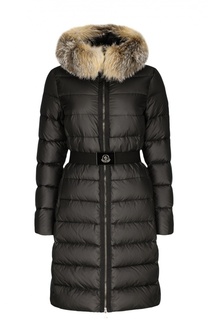 Пуховик с поясом Moncler