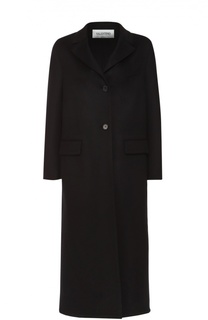 Удлиненное шерстяное пальто с карманами Valentino