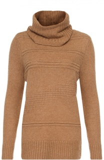 Шерстяной свитер фактурной вязки с высоким воротником Diane Von Furstenberg