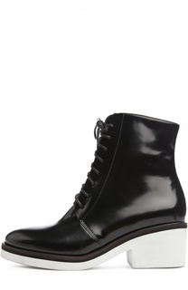 Лаковые ботинки на контрастной подошве 87 Vic Matie