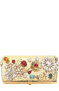 Клатч на цепочке с отделкой кристаллами Swarovski Dolce &amp; Gabbana