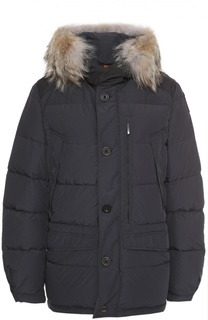 Стеганый пуховик Carmel с меховой отделкой капюшона Parajumpers