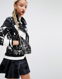 Байкерская куртка AmenPapa Heal The Blind - Черный