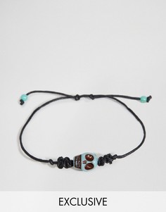 Браслет с черепами Reclaimed Vintage - Черный