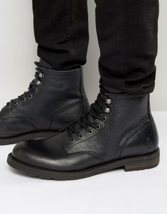 Теплые кожаные ботинки на шнуровке Shoe The Bear Walker - Черный