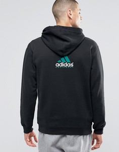 Черное худи с молнией adidas Originals EQT AY9230 - Черный