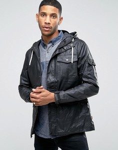 Куртка в рыбацком стиле из материала с покрытием Bellfield - Черный