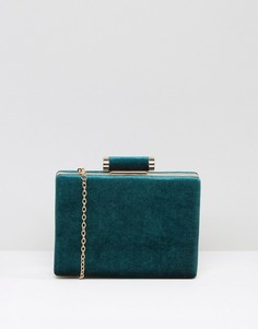 Бархатный клатч Boohoo - Зеленый