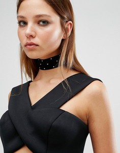 ALDO Velvet Stud Choker - Черный