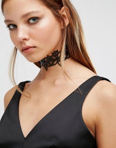 ALDO Floral Cutout Choker - Черный