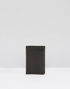 Черная кожаная визитница Weekday - Черный