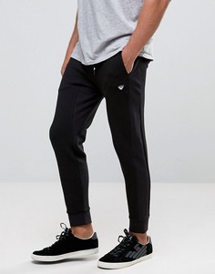 Armani Jeans Sweatpants In Slim Fit Waffle Jersey - Черный