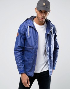 Bellfield Fisherman Style Jacket in Coated Fabric - Темно-синий