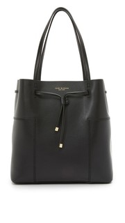 Объемная сумка-ведро с короткими ручками Block T Tory Burch