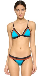 Однотонный лиф бикини с цветными блоками Swim Amalfi Milly