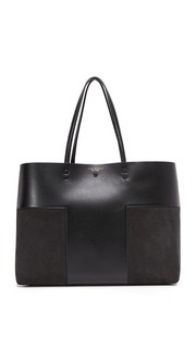 Объемная сумка с короткими ручками Block T Tory Burch