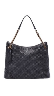 Объемная сумка с короткими ручками Fleming Tory Burch