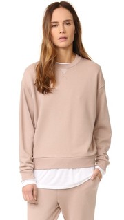 Толстовка из мягкого махрового трикотажа T by Alexander Wang